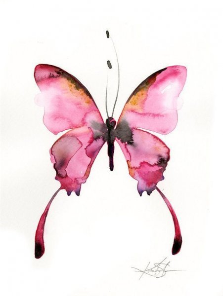Акварельные бабочки