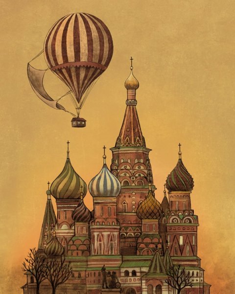 Москва иллюстрация