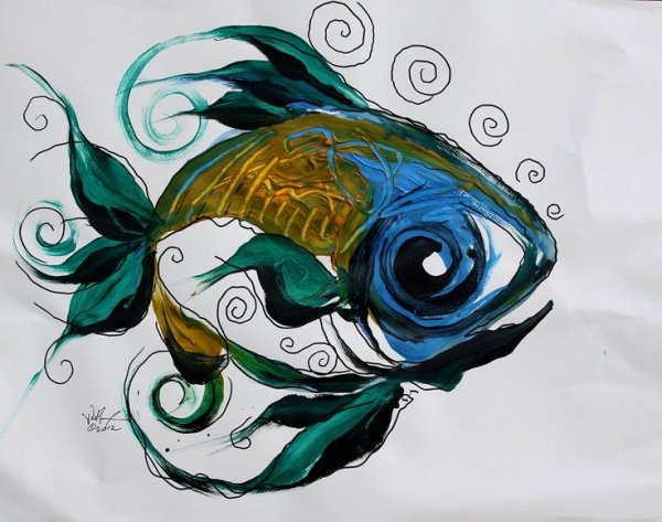 Рыбка стилизация