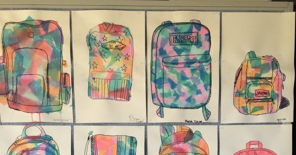 Что нарисовать на портфеле акрилом