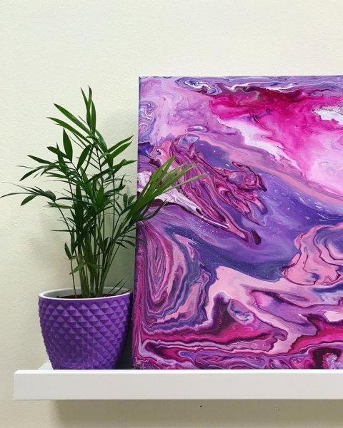 Техника флюид акрил арт мастер класс