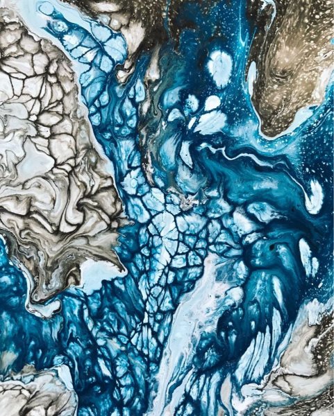 Жидкий акрил картины