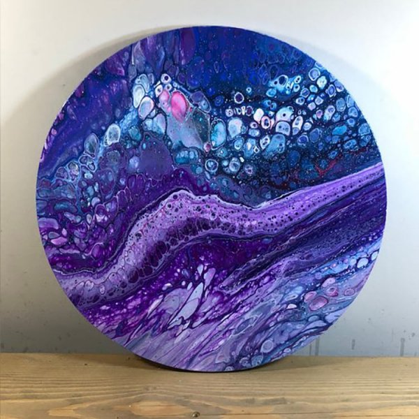 Флюид арт жидкий акрил техника