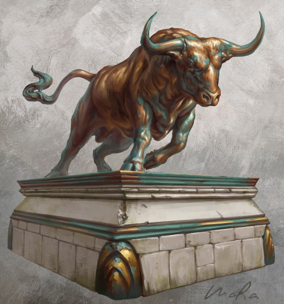 Родео на быках скульптура