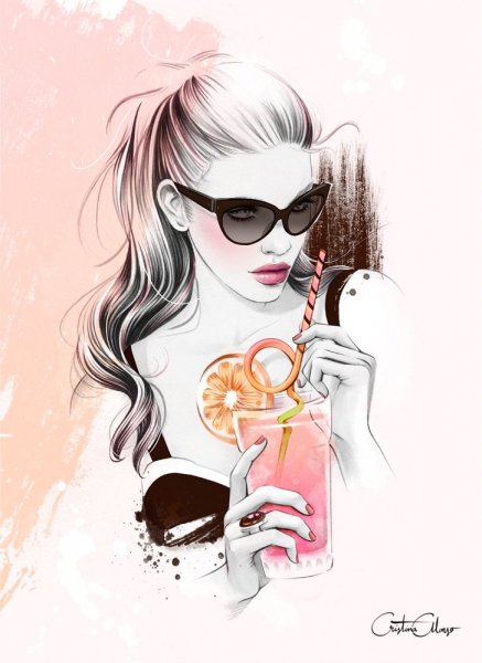 Крутые фэшн иллюстрации