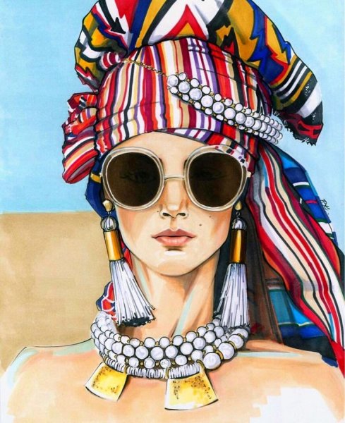 Модные иллюстрации девушек