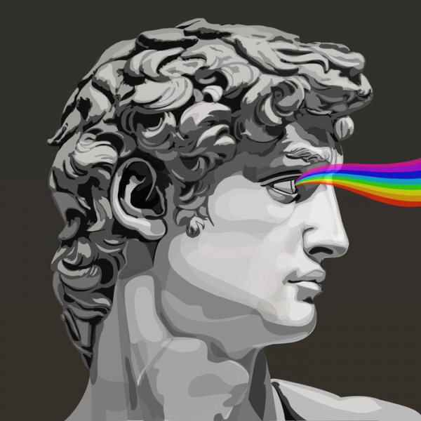 Лицо Давида Микеланджело вектор