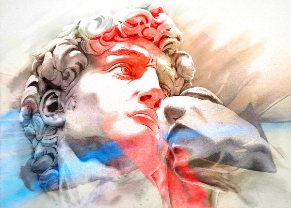 Граффити Давид Микеланджело