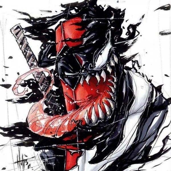 Татуировка Веном Марвел