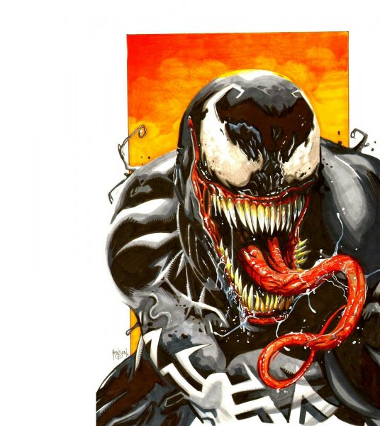 Веном маркерами