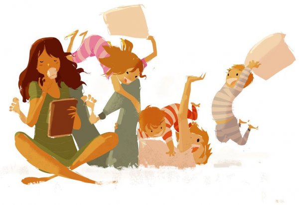 Многодетная семья арт