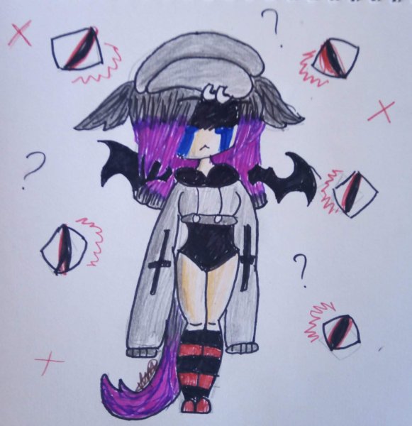 Арт ОС на бумаге гача