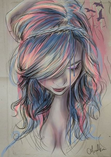 Волосы рисунок