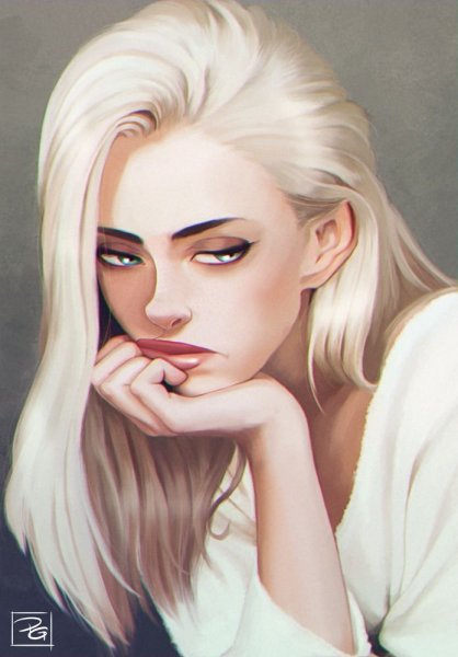 Блондинка арт