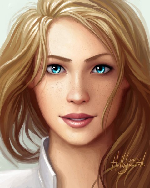 Блондинка арт