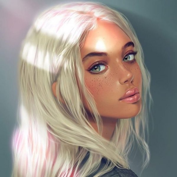 Блондинка арт