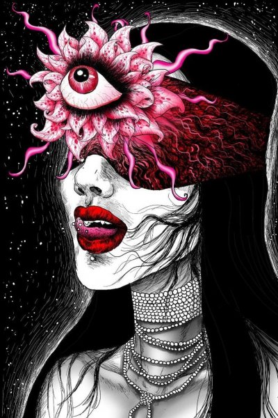 Черноволосая женщина