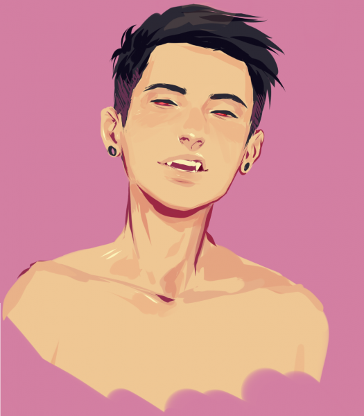 Парень в мультяшном стиле