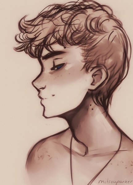 Парень в мультяшном стиле