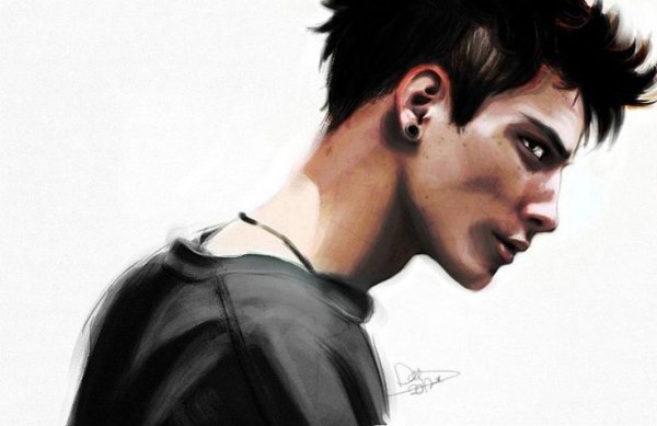 Данте в профиль арт