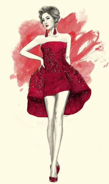 Фэшн иллюстрация