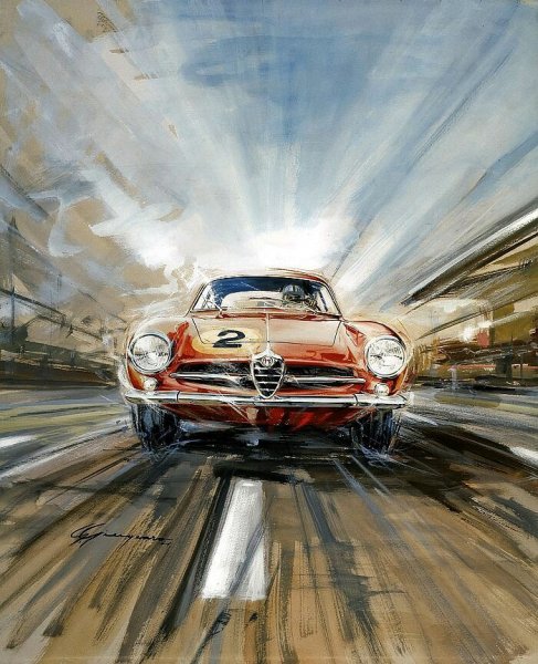 Картина ретроавтомобилт