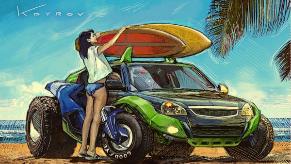 Художник Данияр Кдыров