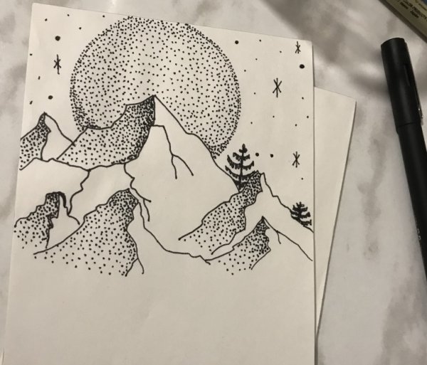 Арты точками