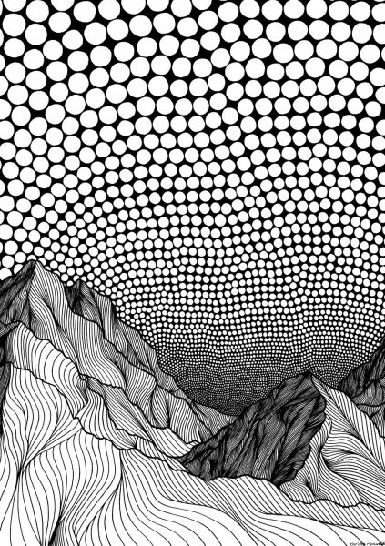 Пейзаж из линий