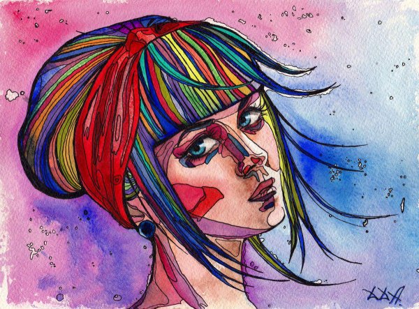 Рисование в стиле парт