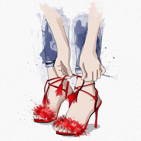 Женские ноги арт