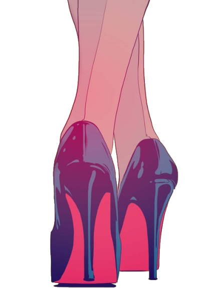 Туфли в стиле поп арт