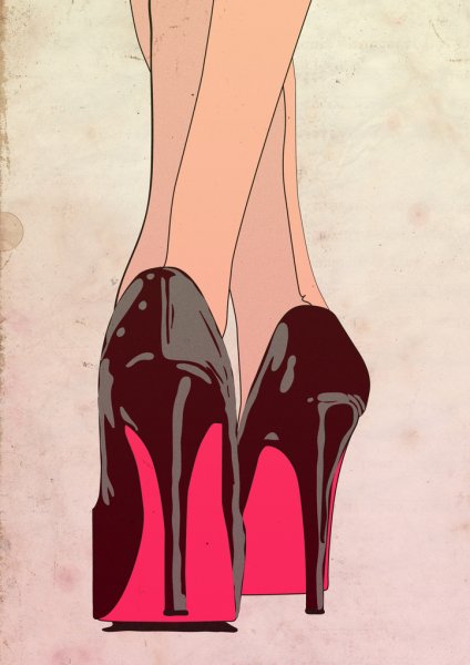 Туфли поп арт