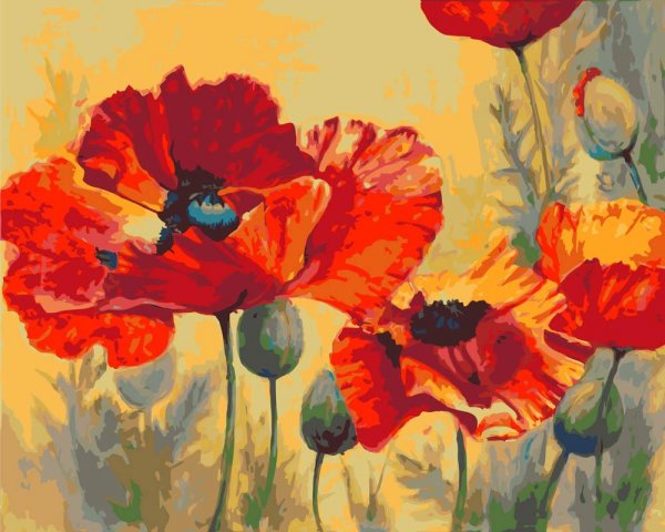 Рисование акрилом на холсте