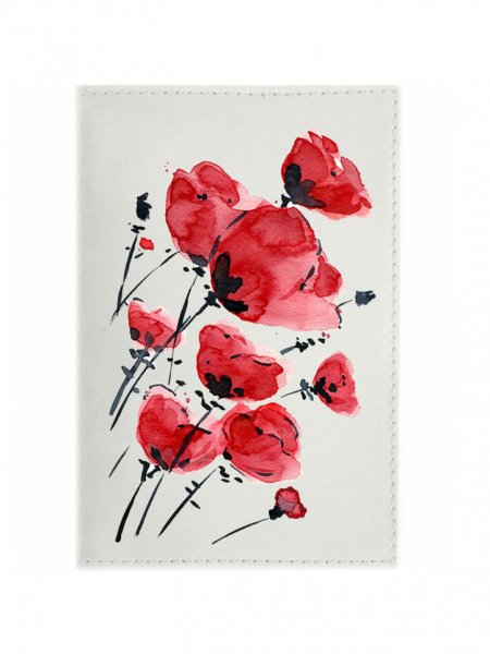 Черно белые Акварельные цветы