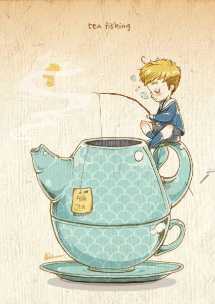 Пить чаю иллюстрации