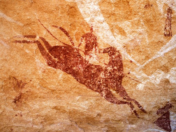 Наскальная живопись женщина