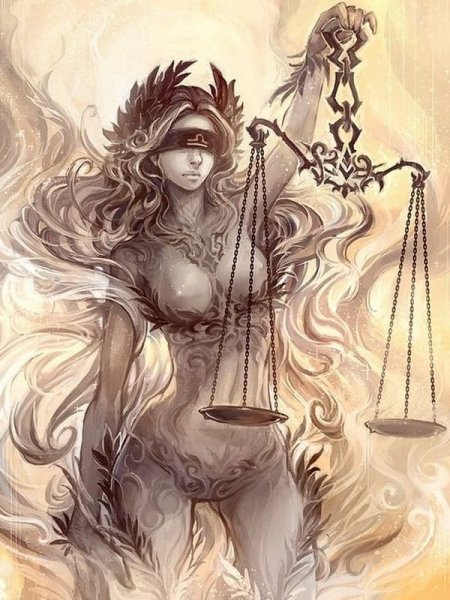 Богиня Фемида арт