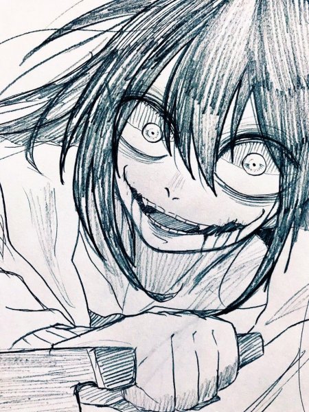 Джефф убийца аниме для срисовки