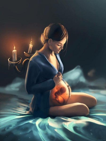 Картина беременная женщина