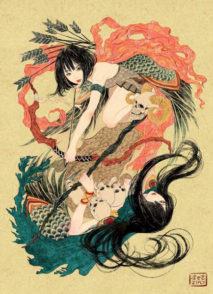 Арты в японском стиле