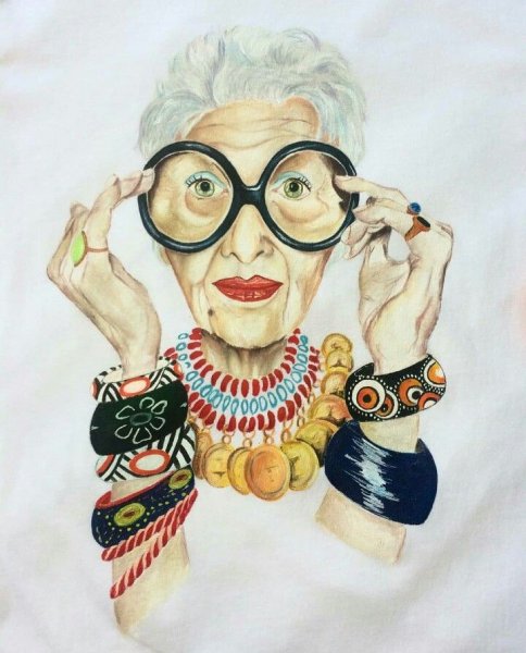 Айрис Апфель скетч