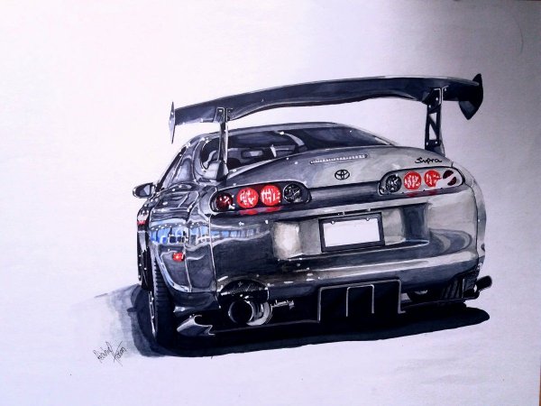 Тойота Супра арт