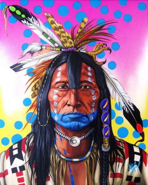 Индейцы живопись