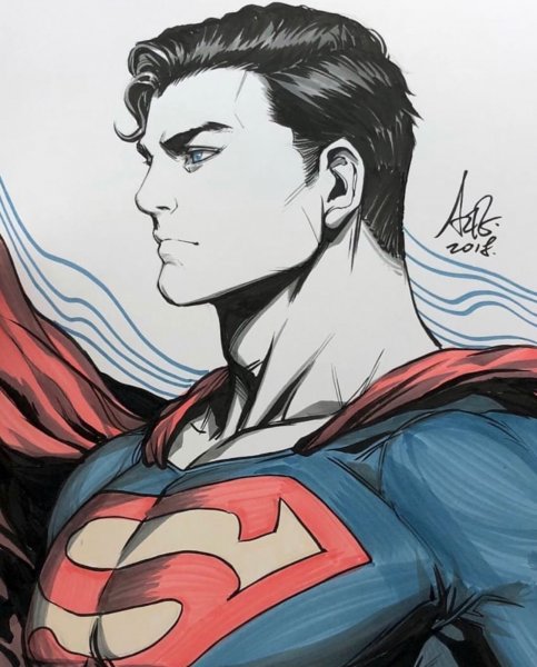 Супермен рисунок