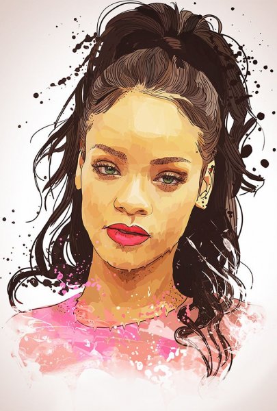 Портреты акварелью Рианна