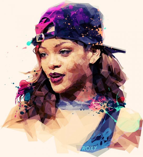 Портрет в цветной график