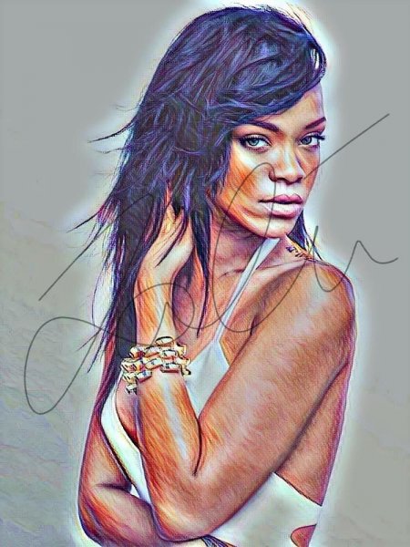 Рианна рисунок