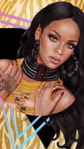 Рианна арты 3д