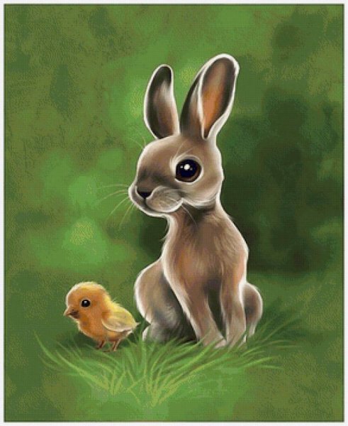 Милые мультяшные зайки